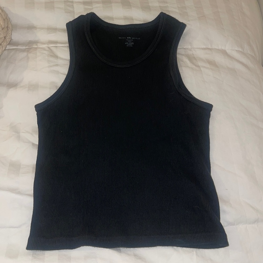 Black Brandy Melville Ribbed Tank Top